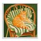Stupell Industries Cat In Rattan Chair Framed Giclee, design by Walker Noble